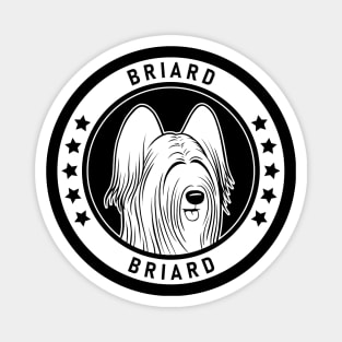 Briard Dog Portrait Magnet